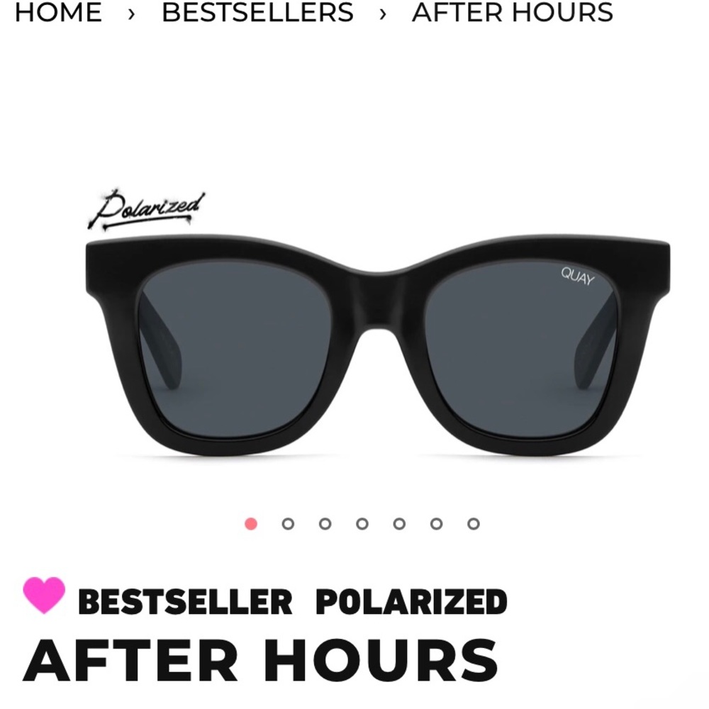 Quay black smoke sunglasses